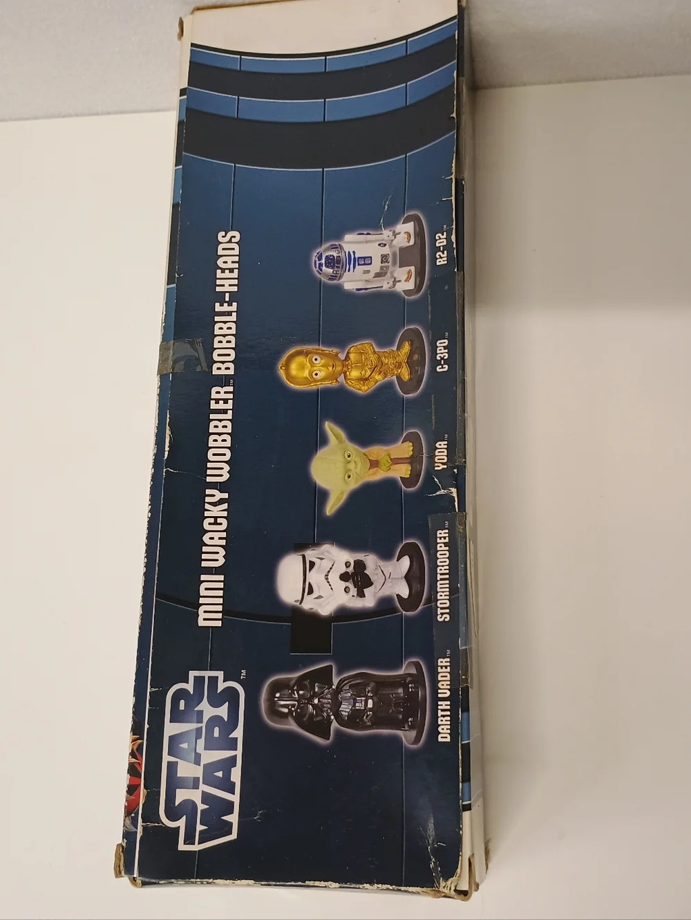 Star Wars Mini Bobble-Head Set - Black, White, Green, Gold, Blue